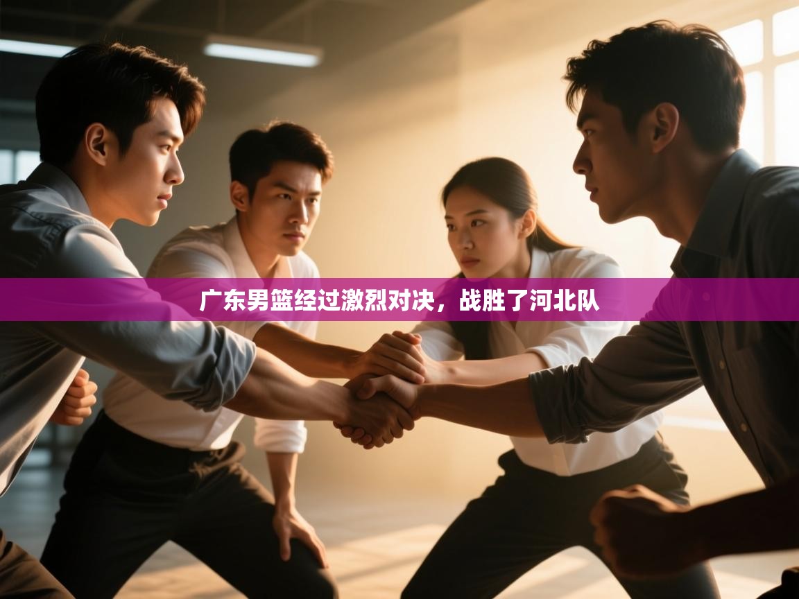 广东男篮经过激烈对决,战胜了河北队 第2张